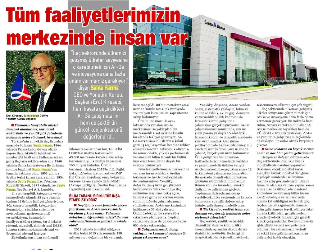 Tüm Faaliyetlerimizin Merkezinde İnsan Var