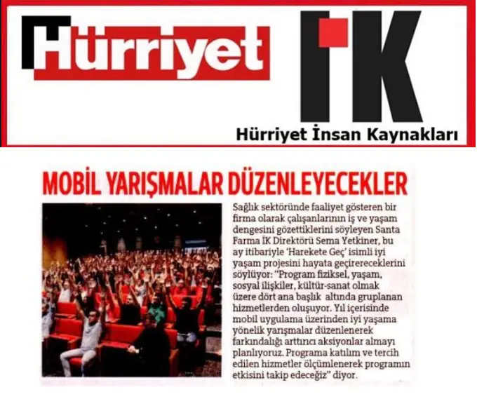 Hürriyet İnsan Kaynakları Gazetesi Haberimiz