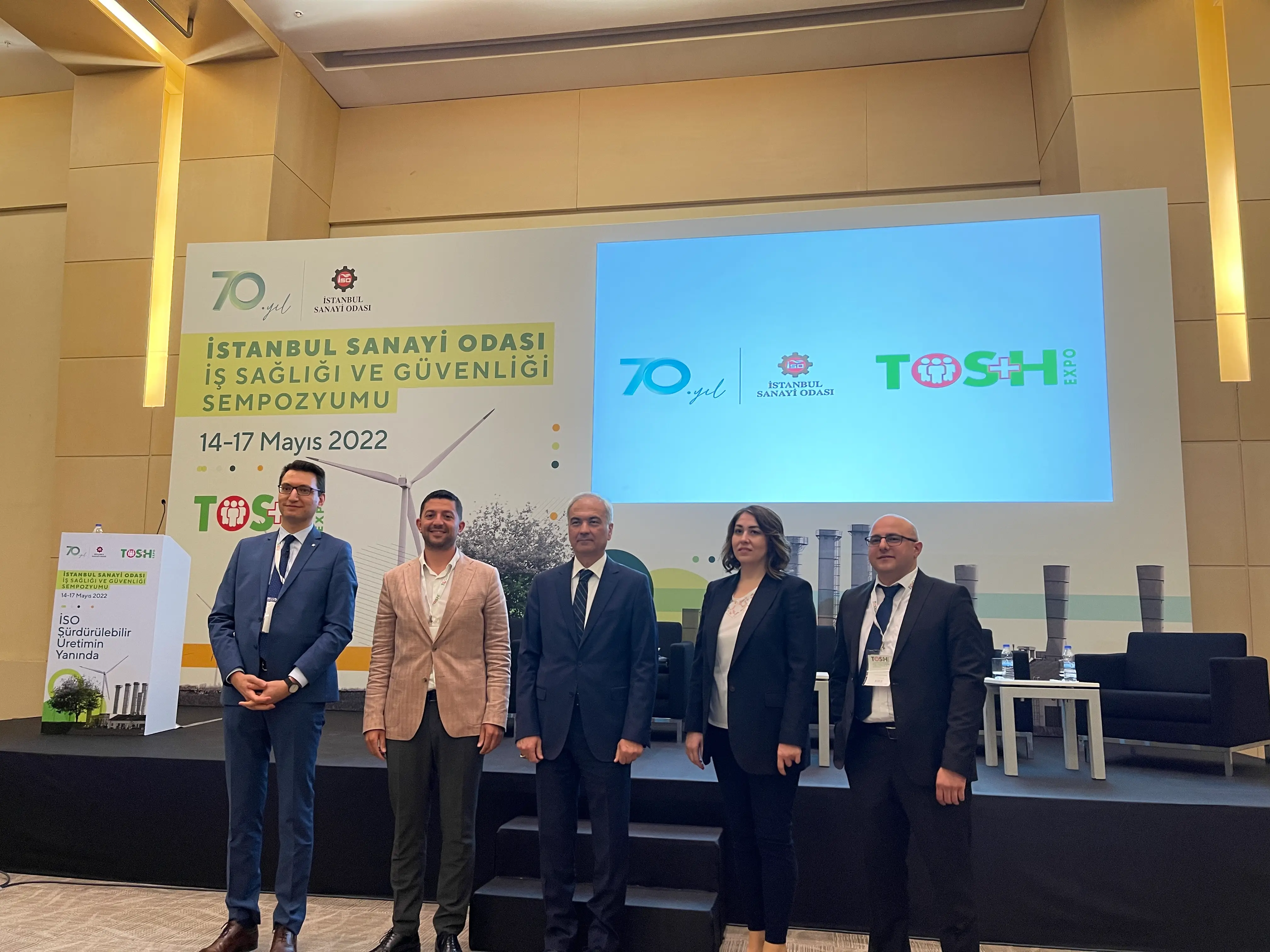 İstanbul Sanayi Odası (İSO) ve TOS+EXPO İşbirliği ile 14-17 Mayıs 2022 Tarihleri Arasında İstanbul Kongre Merkezi’nde Düzenlenen ‘’4.Türk İş Güvenliği ve Sağlığı Fuarı ile İSO İş Sağlığı ve Güvenliği Sempozyumu’na Katıldık