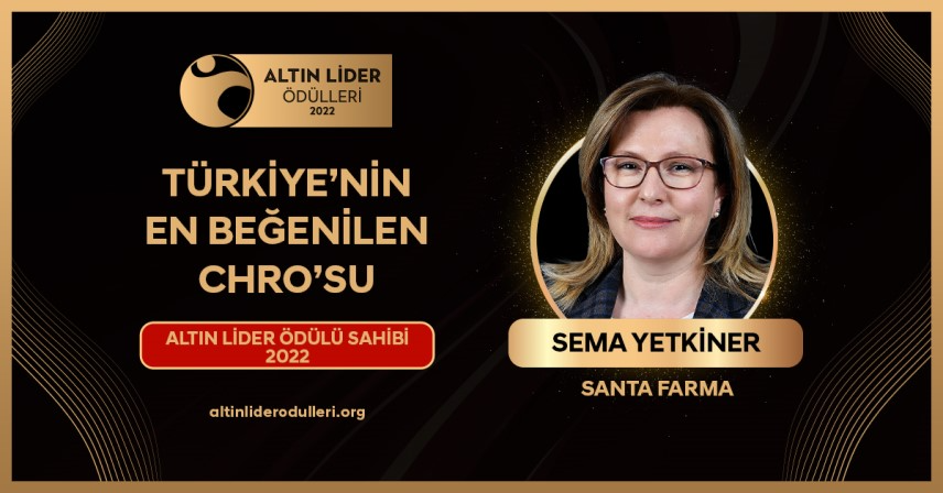 Santa Farma Human Resources Director Receives Turkey’s Most Admired Goldern Leader Award