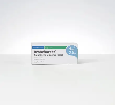 Bronchorest 4 mg/2.5 mg Çiğneme Tableti