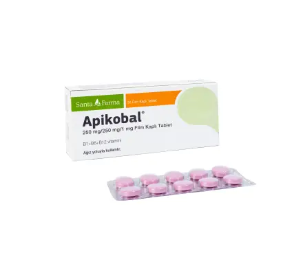 Apikobal 250 mg/250 mg/1 mg film kaplı tablet