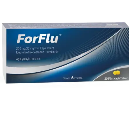 Forflu 200 mg/ 30 mg film kaplı tablet