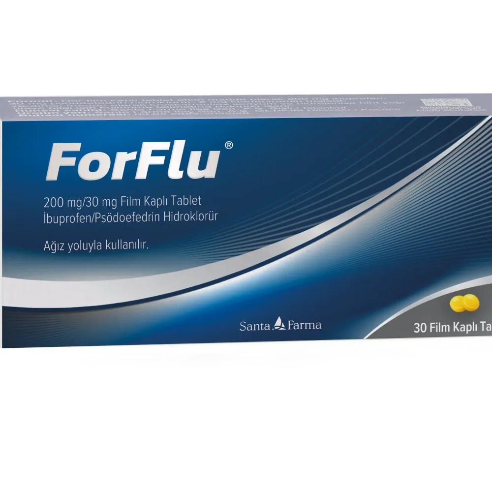 Forflu 200 mg/ 30 mg film kaplı tablet