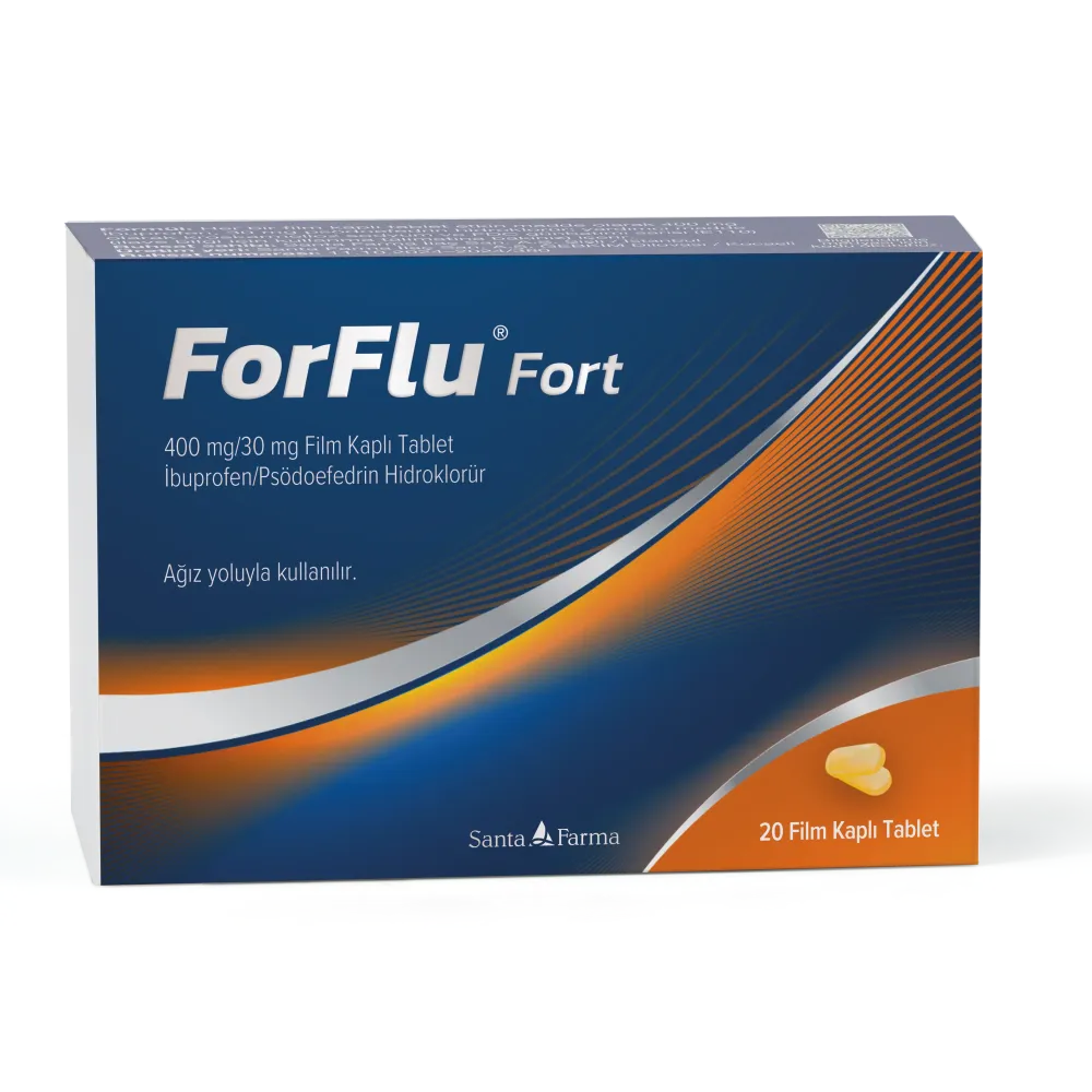 Forflu Fort 400 mg/30 mg Film Kaplı Tablet