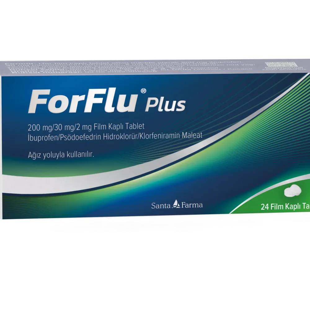 Forflu Plus 200 mg/30 mg/2 mg Film Kaplı Tablet
