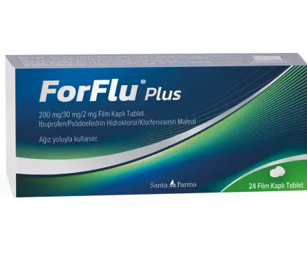 Forflu Plus 200 mg/30 mg/2 mg Film Kaplı Tablet